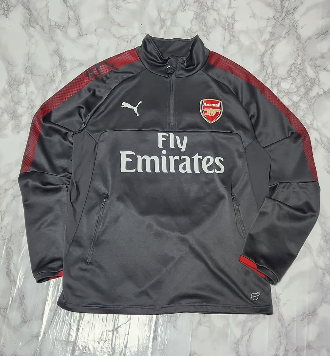 푸마 아스날 17-18 트레이닝 차콜 져지 맨투맨
 상품이미지4