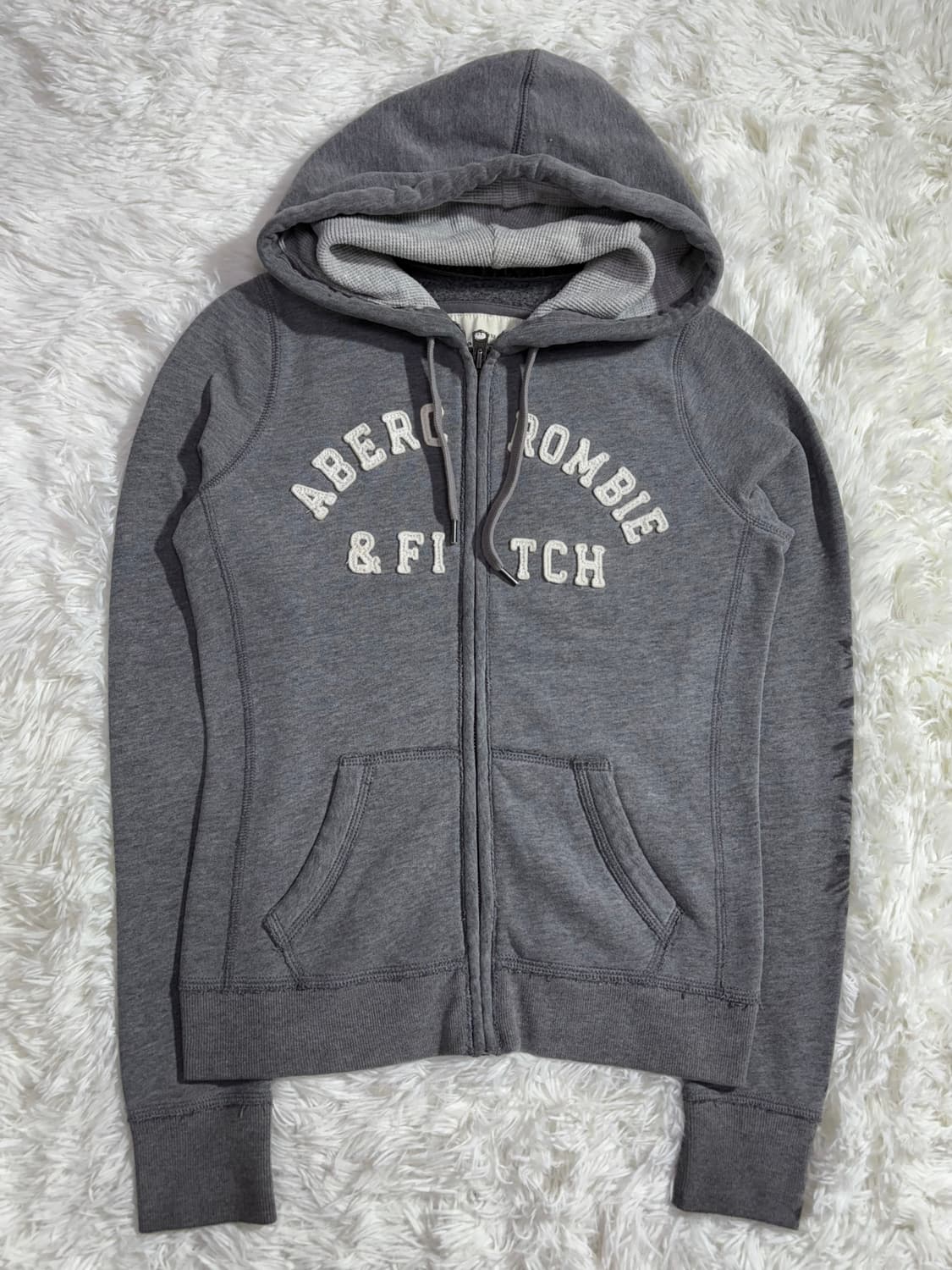 아베크롬비 그레이 딱붙핏 후드집업  상품이미지4