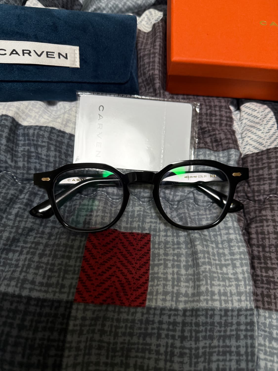 까르뱅 carven ben 뿔테 안경 블랙 판매합니다. 상품이미지1