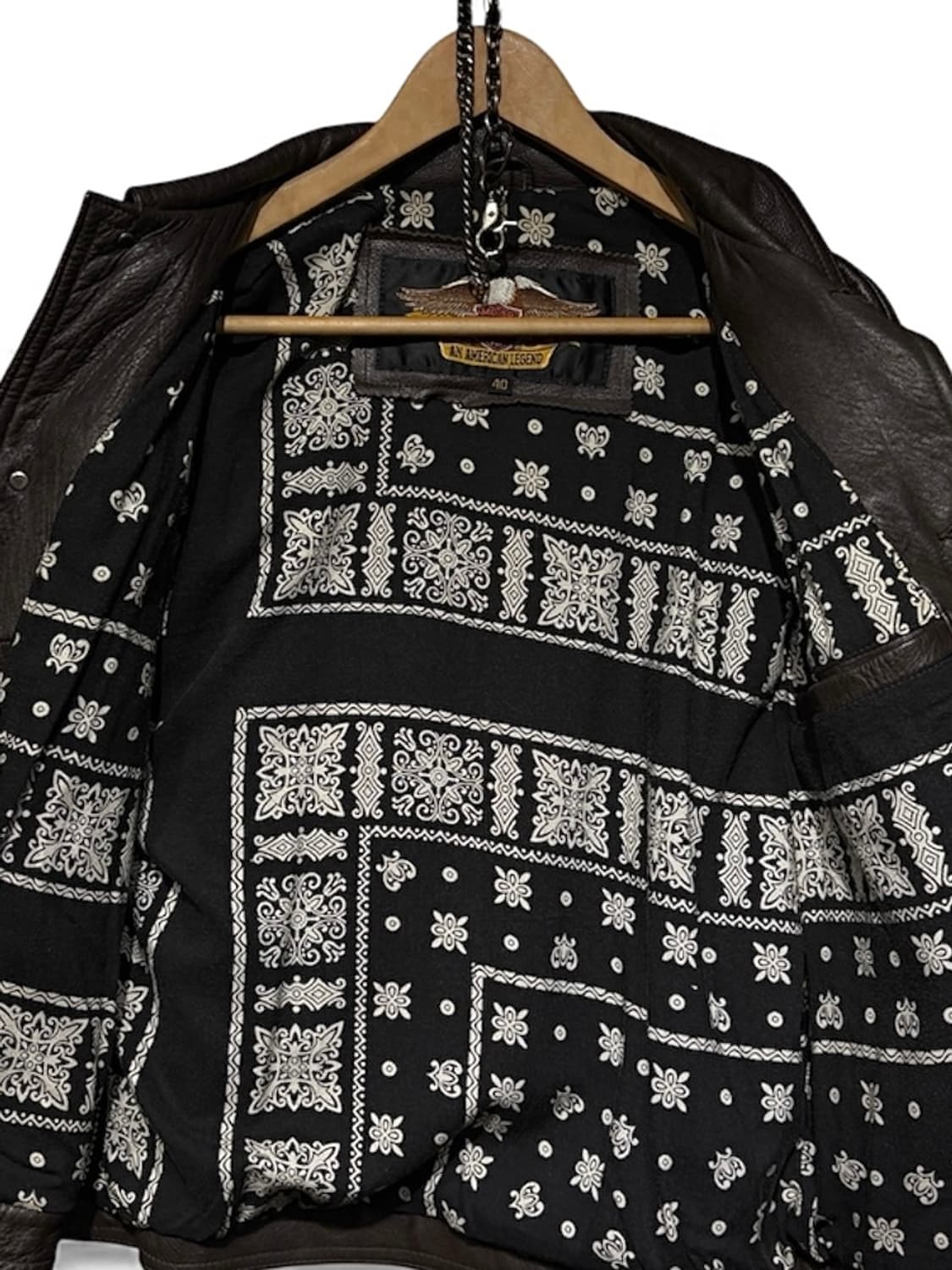 90's 할리데이비슨 2nd 트러커 가죽자켓 상품이미지4