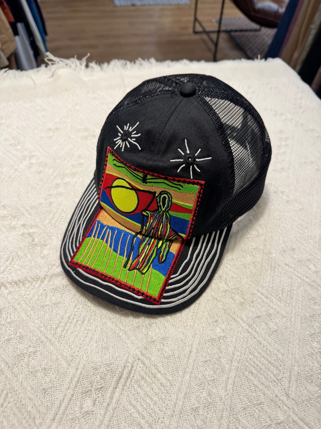 슈프림 리퍼 메쉬 백 6-패널 블랙 - 25SS 상품이미지2