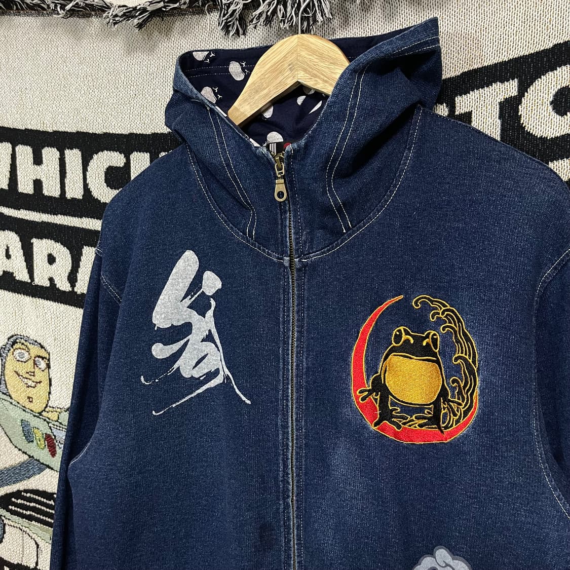 San maruich 일본 빈티지 데님 후드집업 상품이미지3