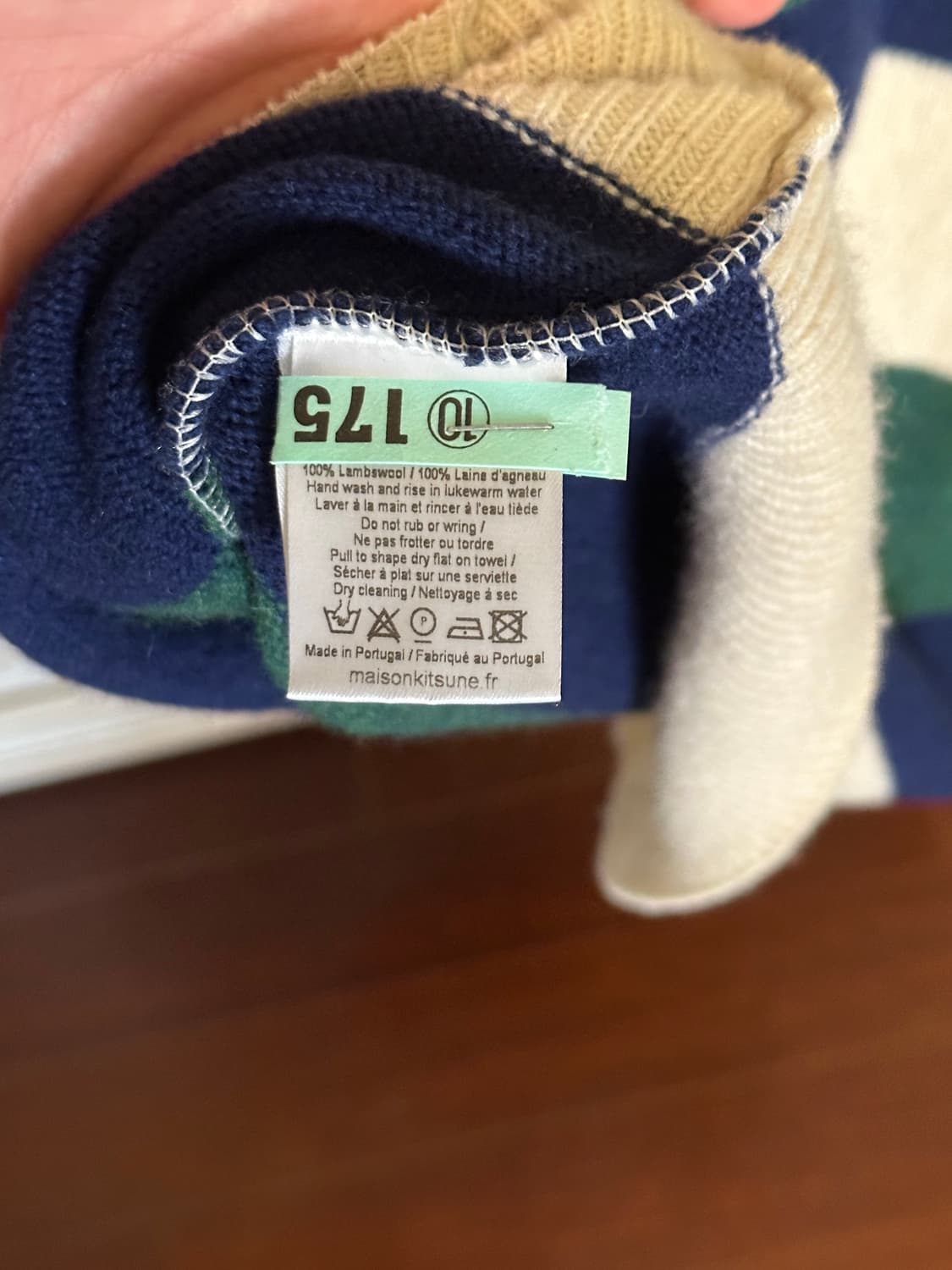 메종키츠네 스트라이프 울 니트  상품이미지4