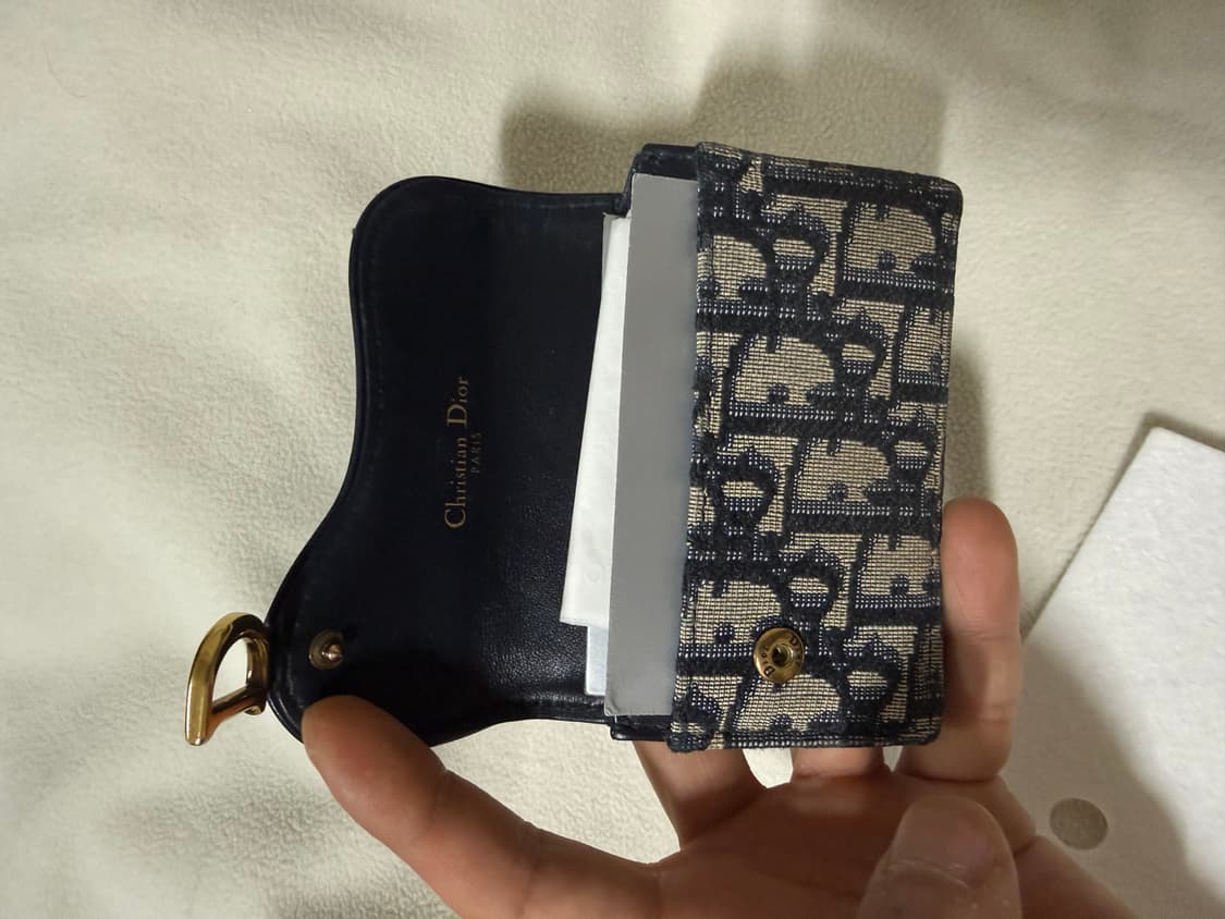디올 오블리크 블룸카드지갑 상태 좋아요 팔아용 상품이미지4