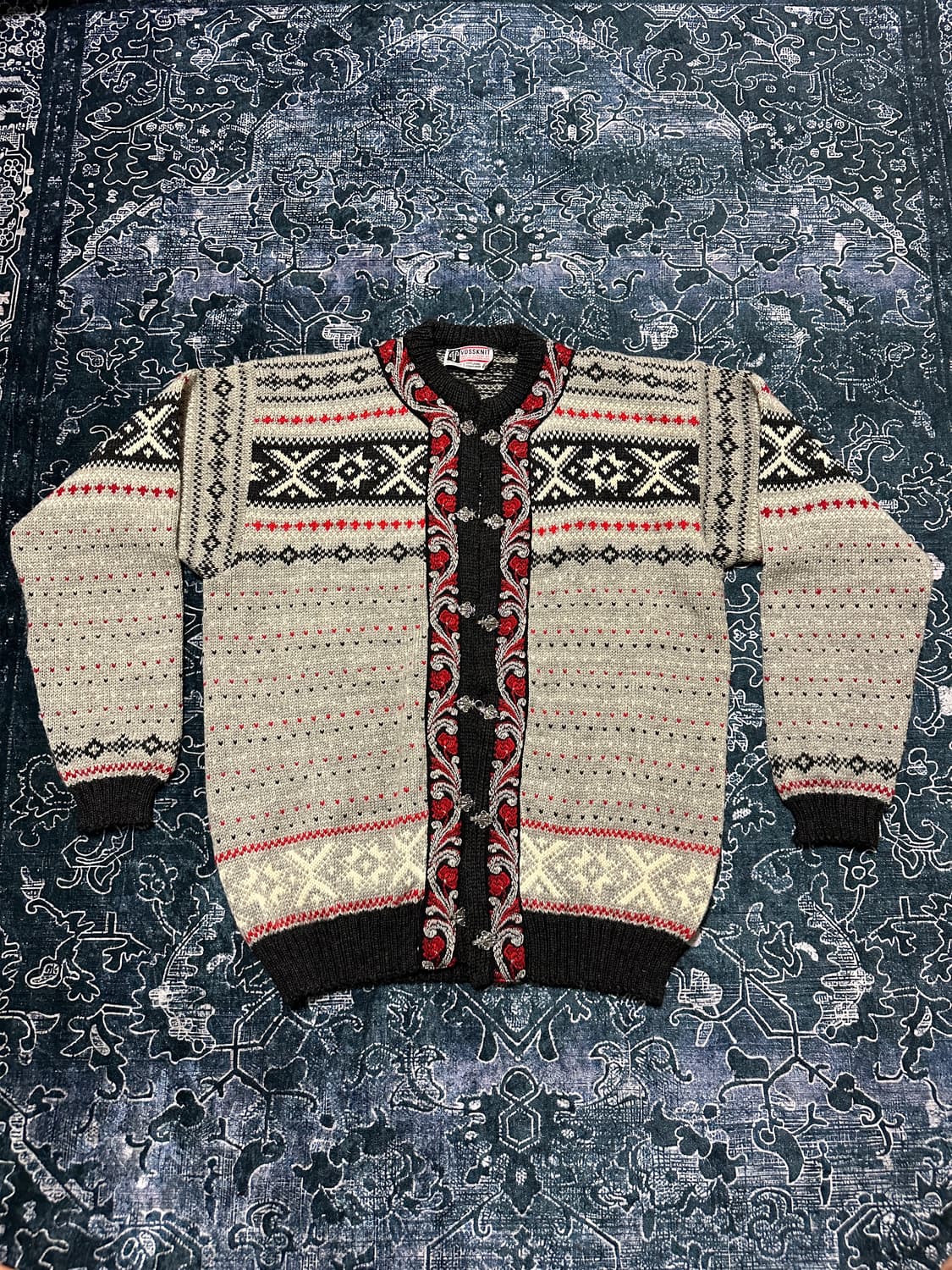 Norway vintage wool knit cardigan 상품이미지1