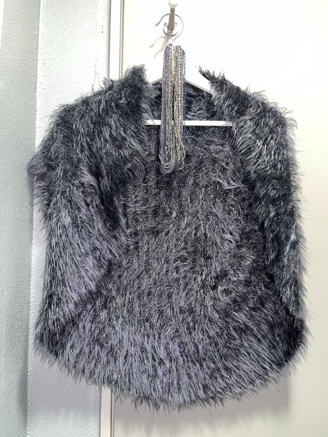 헤어리 퍼 볼레로 상품이미지1