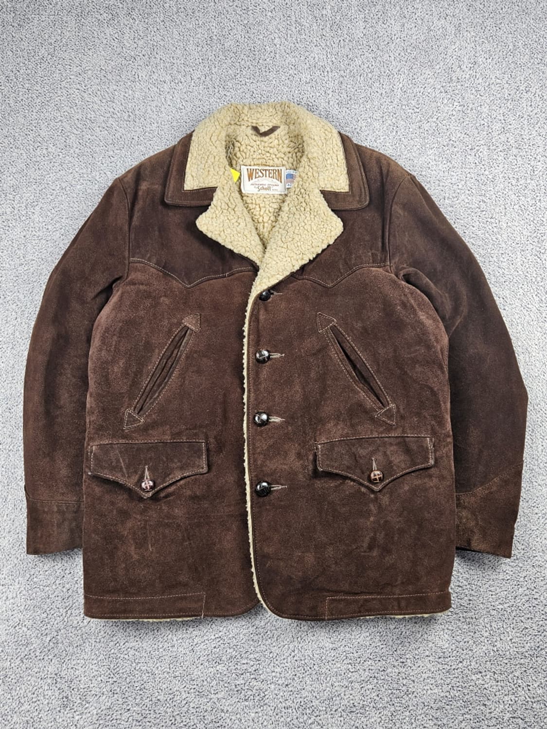 USA 쇼트 스웨이드쉘 쉐르파 웨스턴 랜처 자켓( 40 ) / 10436 상품이미지1