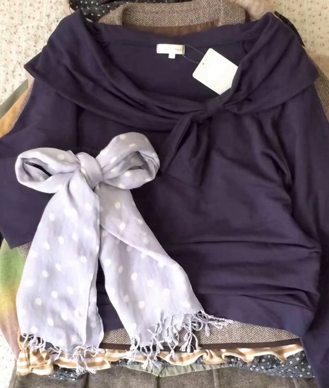 마루빈티지 리본 오프숄더 판매 상품이미지1