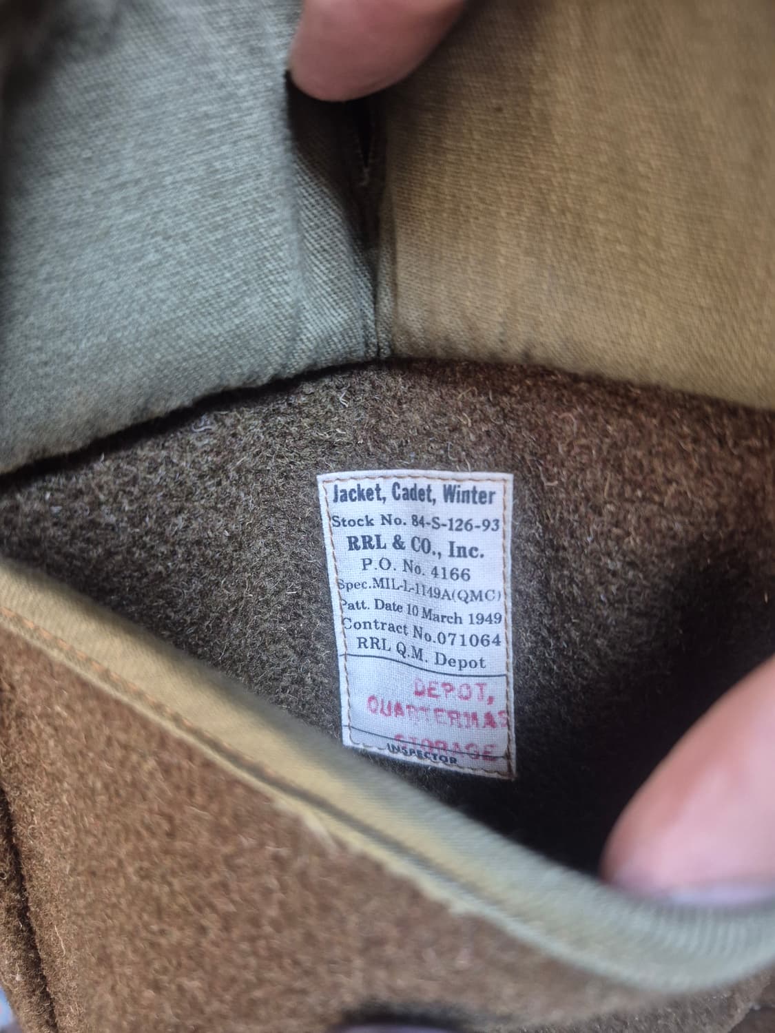 RRL 더블알엘 울 레더 바시티자켓 상품이미지5