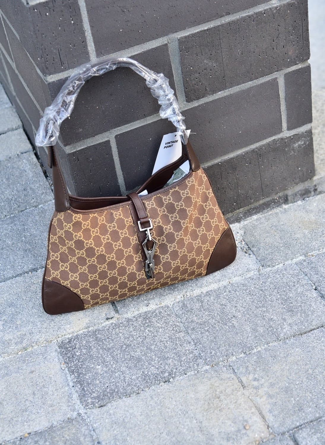 구찌 GG 모노그램 캔버스 빈티지 재키백 (정품) 상품이미지1