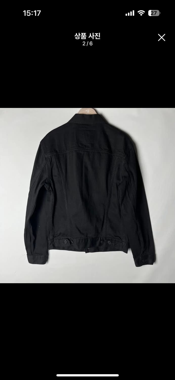 리바이스 블랙 트러커자켓 상품이미지2