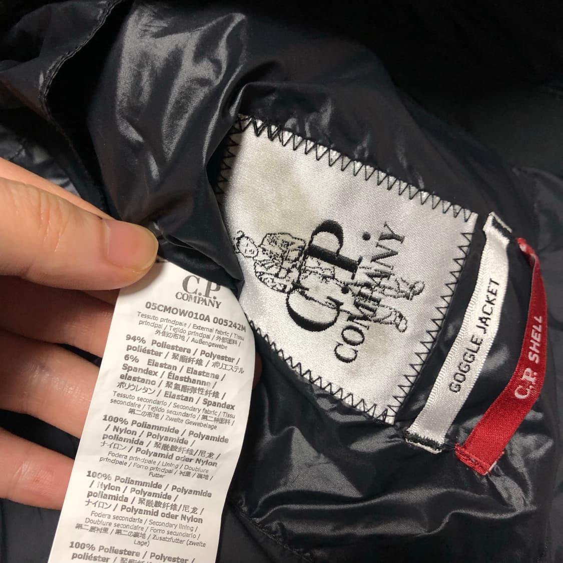 씨피컴퍼니 정품 패딩조끼 조끼 남성용 고글 후드 상품이미지5