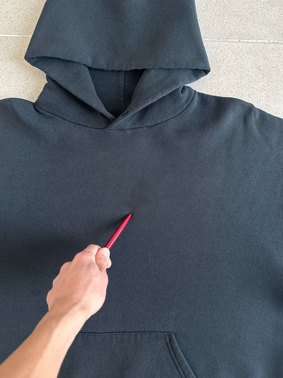 90s 빈티지 러셀 후드 블랙 L 상품이미지8