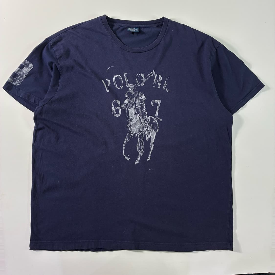 Polo   폴로 랄프로렌 빅포니 프린팅 네이비 티셔츠  상품이미지1