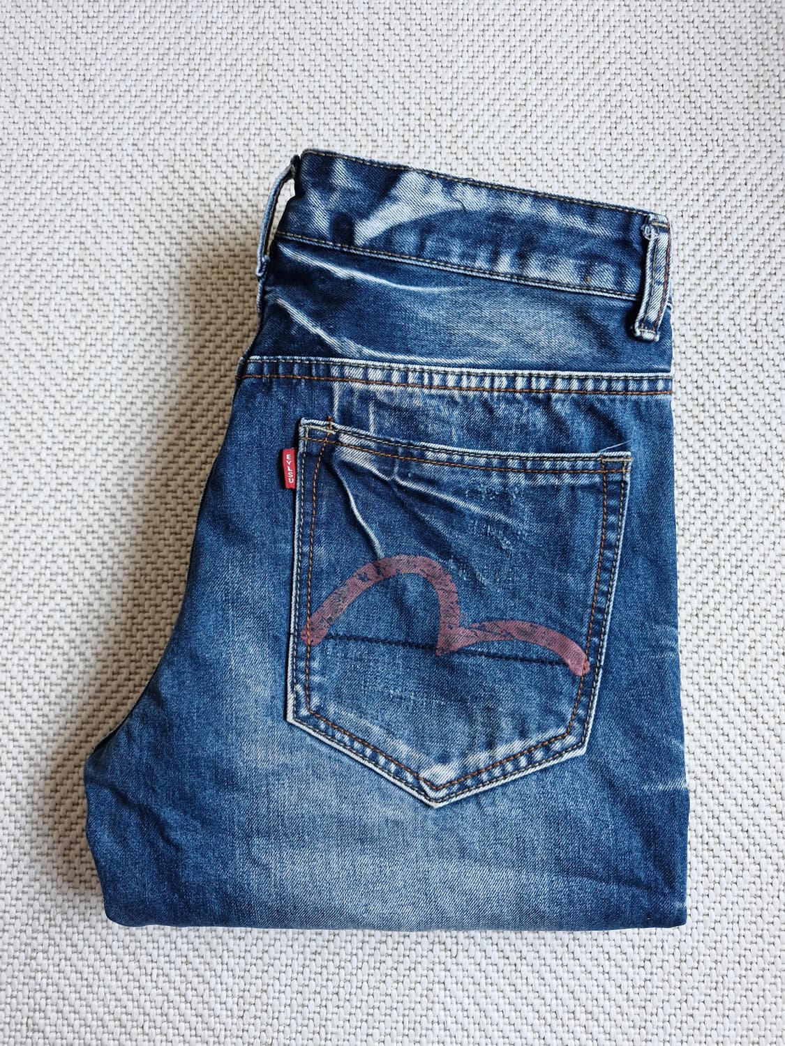 에비수 빈티지 워싱 데님팬츠 31 상품이미지6