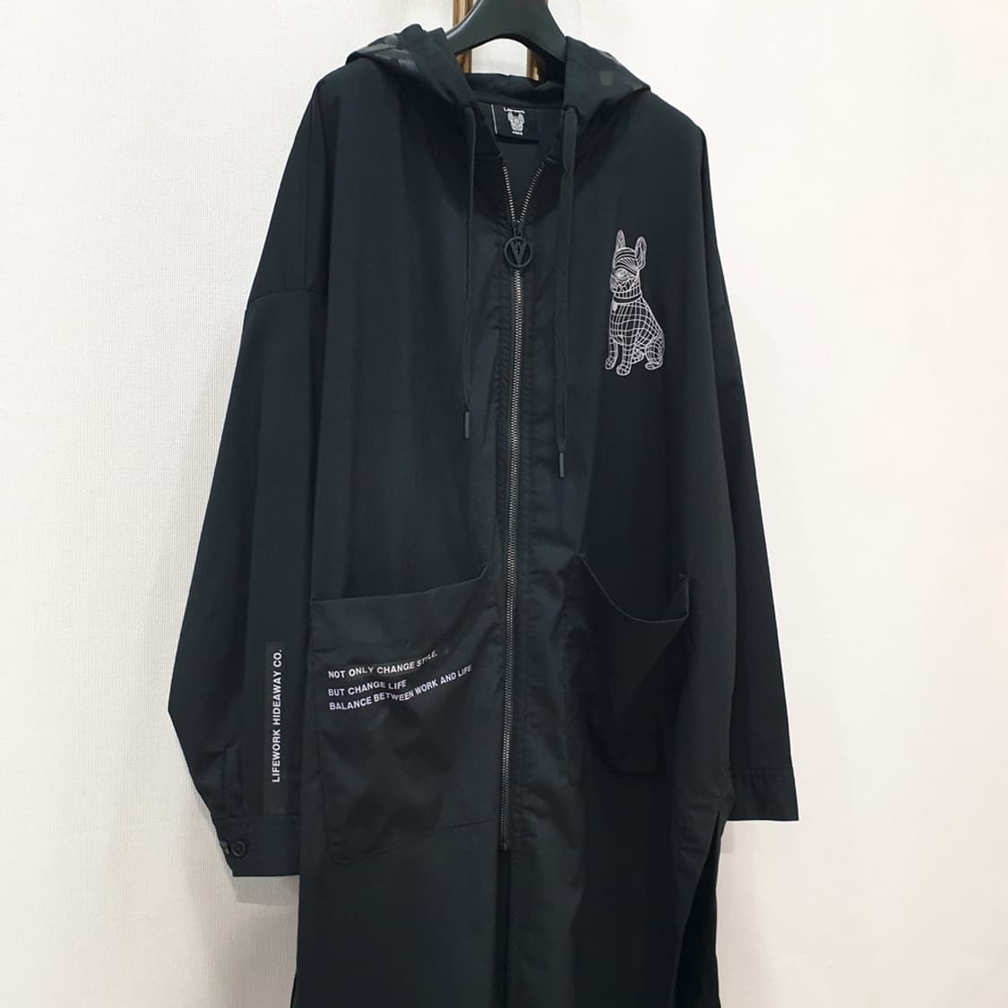 라이프워크 롱기장 후드 집업 셔츠 F 상품이미지2