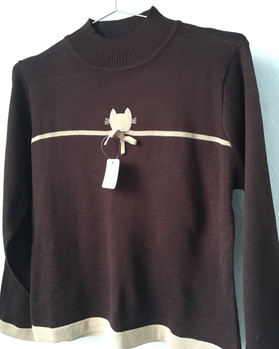 Cat point high neck knit 상품이미지4