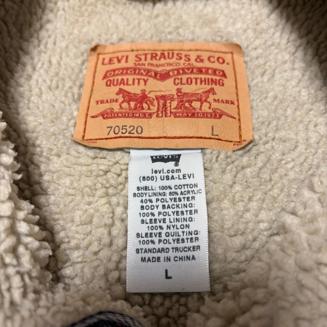 리바이스 쉐르파 양털 데님 자켓 상품이미지5