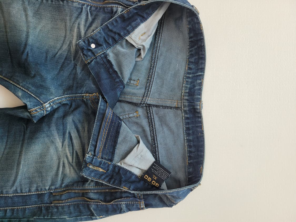 남자 메탈지퍼 엠보 청바지 31 다크네이비 상품이미지5