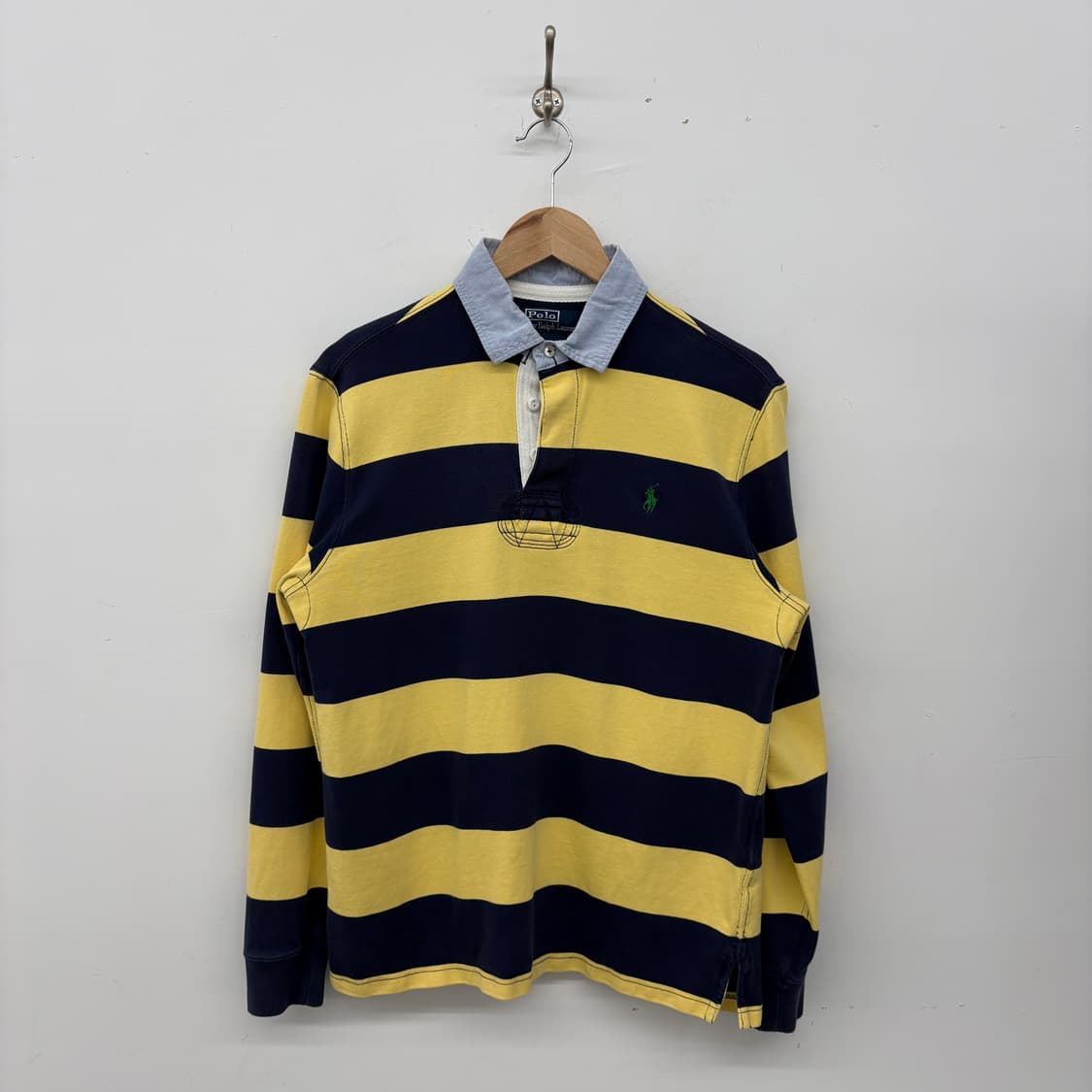 폴로 랄프로렌 스트라이프 럭비 셔츠 긴팔 남M L 상품이미지1