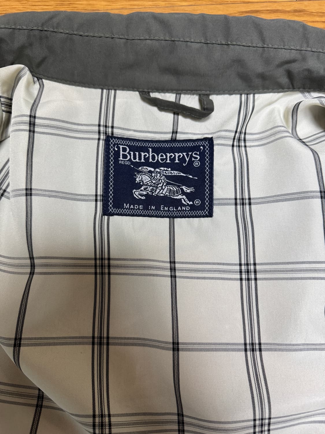 버버리 빈티지 블루종 자켓  상품이미지4