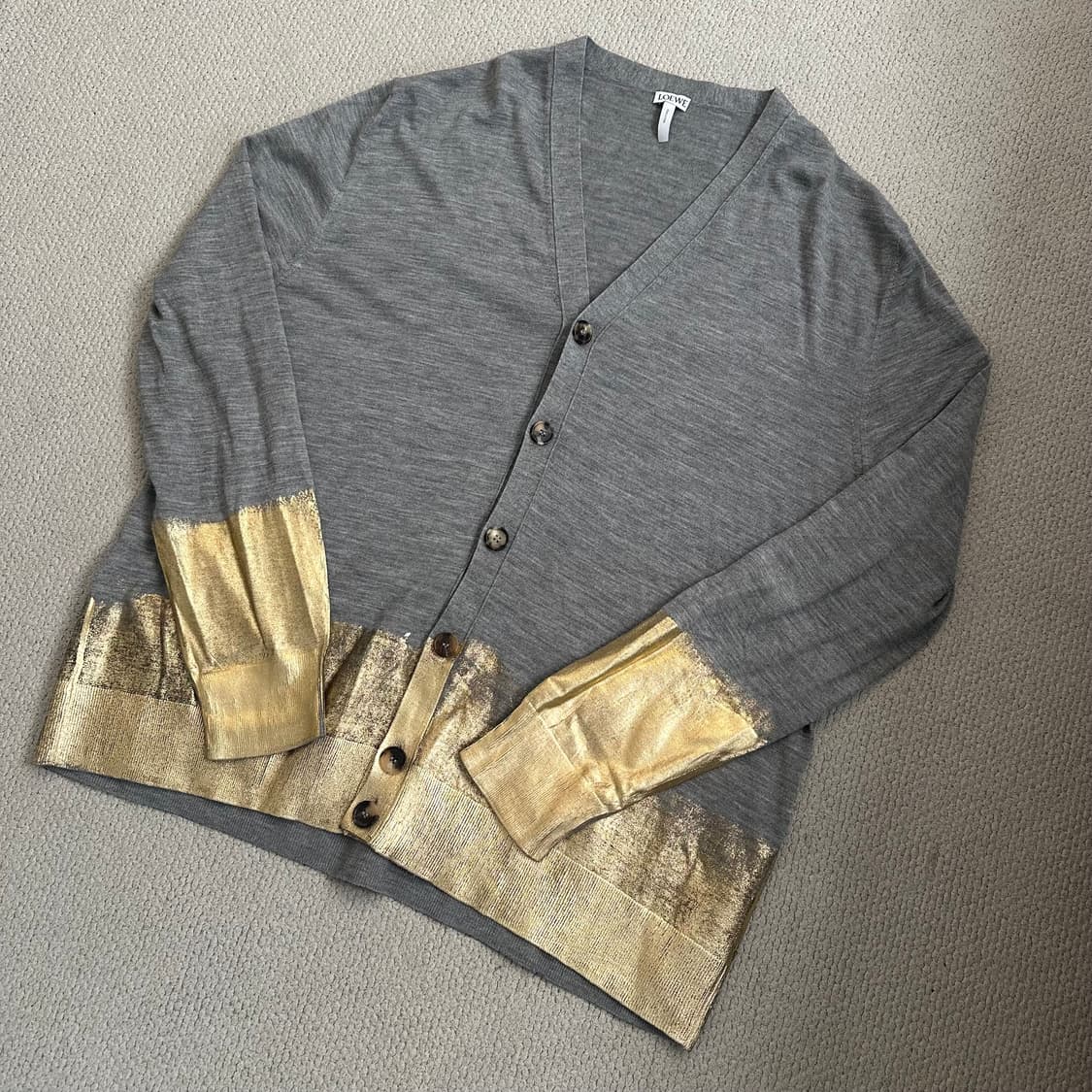 로에베 (Loewe) 골드 디테일 울 가디건 상품이미지2