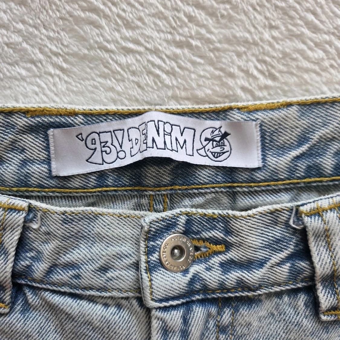 Polar Skate Co. 폴라 스케이트 컴퍼니 93! 데님 팬츠 연청 상품이미지3
