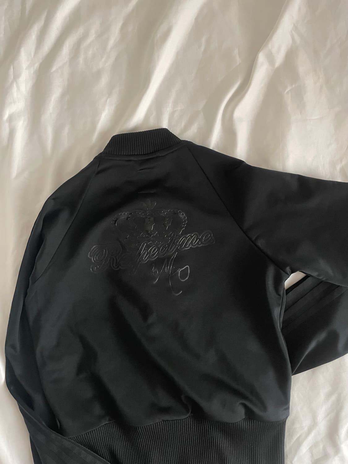 일본 빈티지 아디다스 미씨엘리엇 리스펙트미 올블랙딱붙크롭저지 상품이미지5