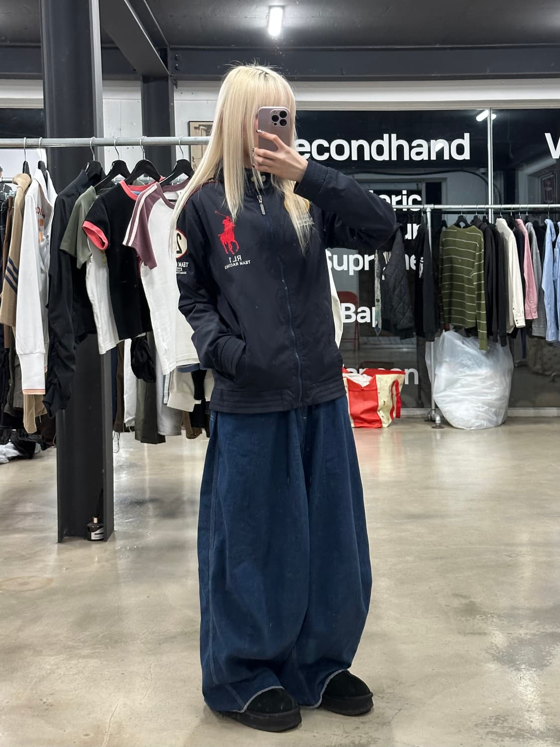 폴로 랄프로렌 2011 레이싱 봄버 자켓 블랙 상품이미지2