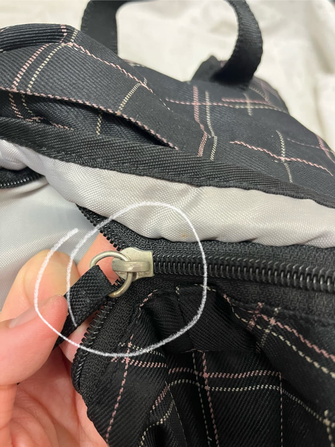 블랙핑크 체크패턴 백팩 + 치이카와 릴패스 🎀 상품이미지8