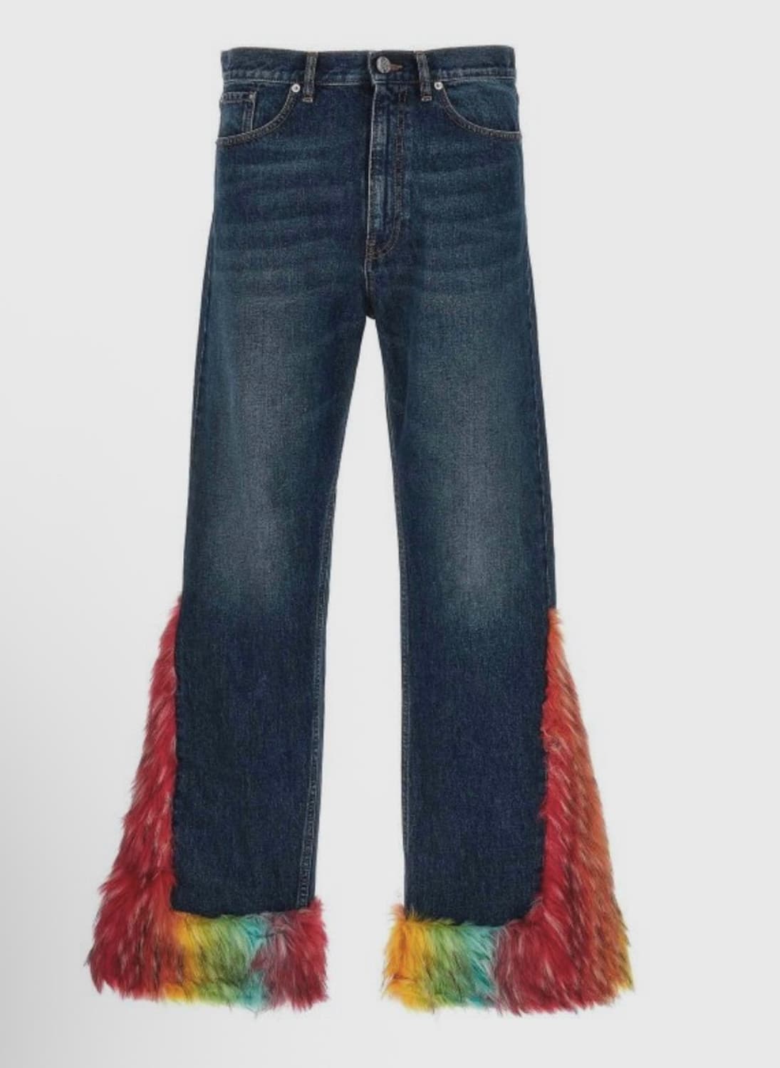 BLUEMARBLE Multicolor faux fur jean 상품이미지1