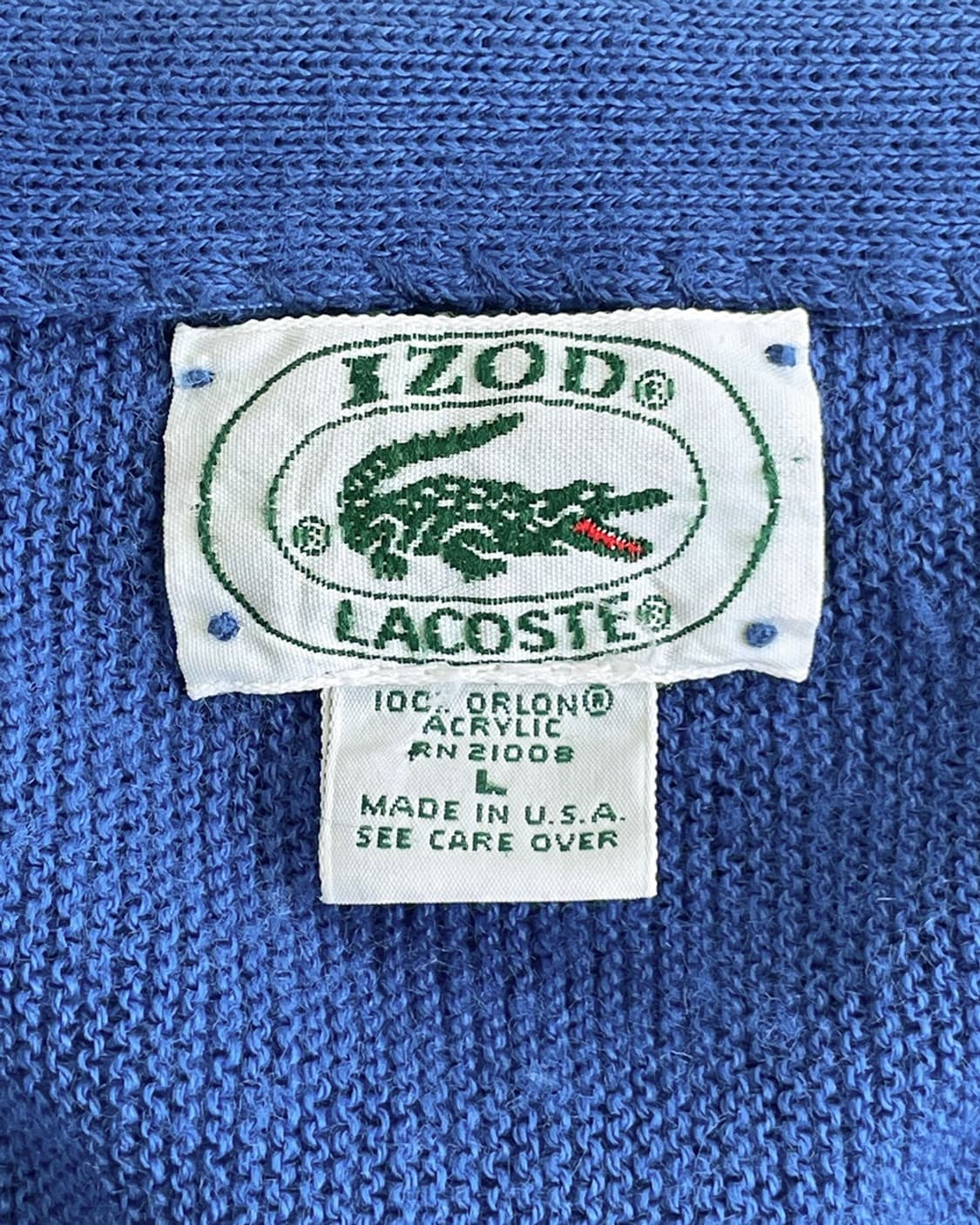 Vintage Lacoste Izod Cardigan L 상품이미지3