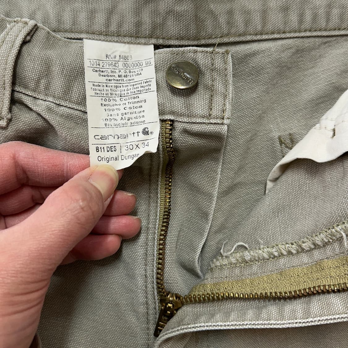칼하트 카펜터 팬츠 B11-DES 30 상품이미지7