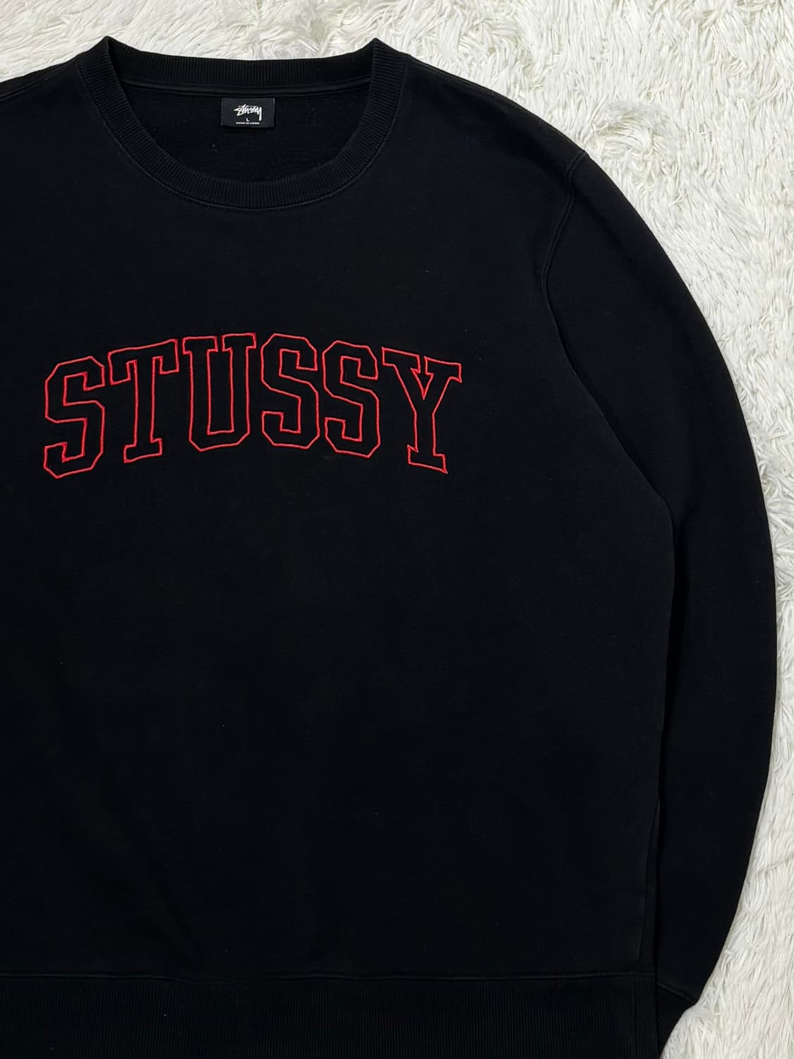 스투시 00‘s 스펠로고 맨투맨 상품이미지5