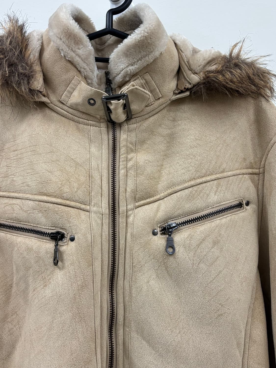 빈티지 베이지 무스탕 자켓 상품이미지6