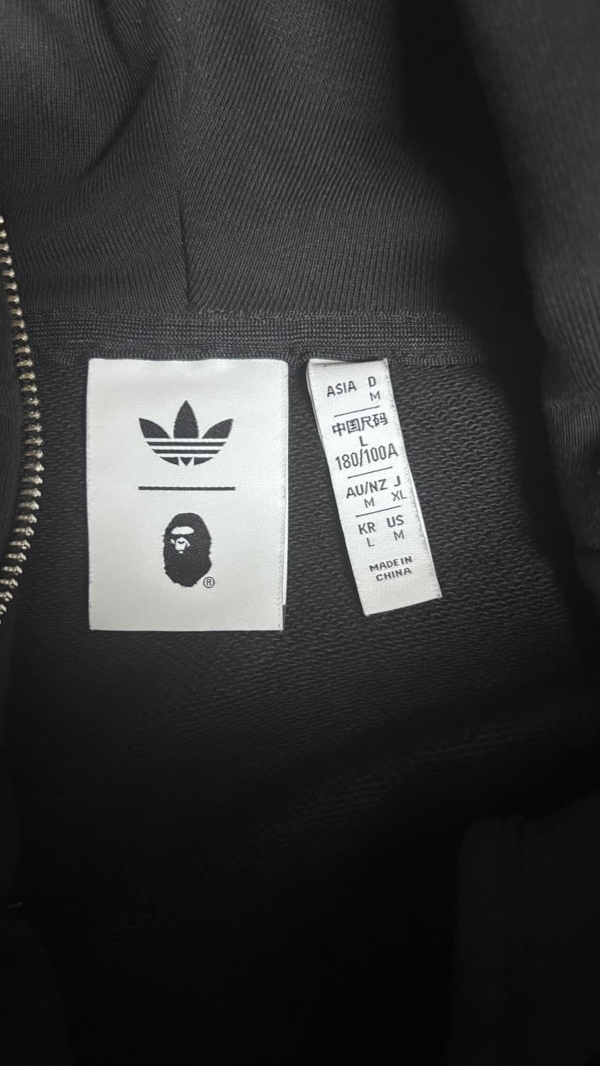 아디다스 x 베이프 얼티밋 샤크 후드 블랙 상품이미지3