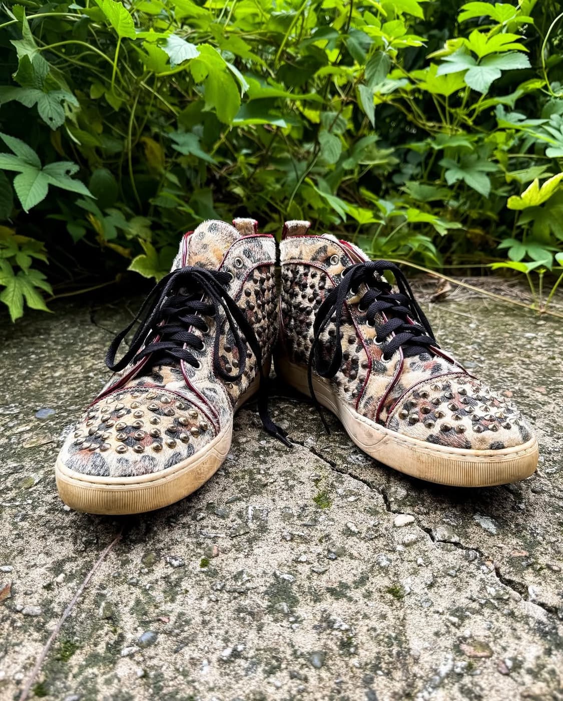 KAPANA HOMME - Leopard studded shoes 상품이미지1