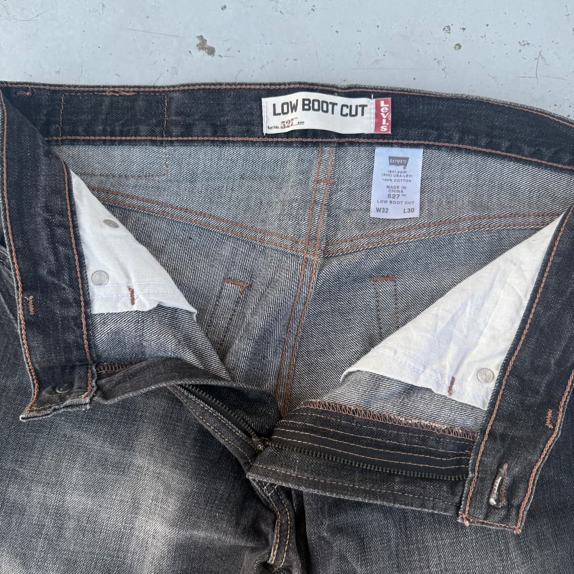 [32] levi's 리바이스 527 부츠컷 블랙진 청바지 상품이미지4