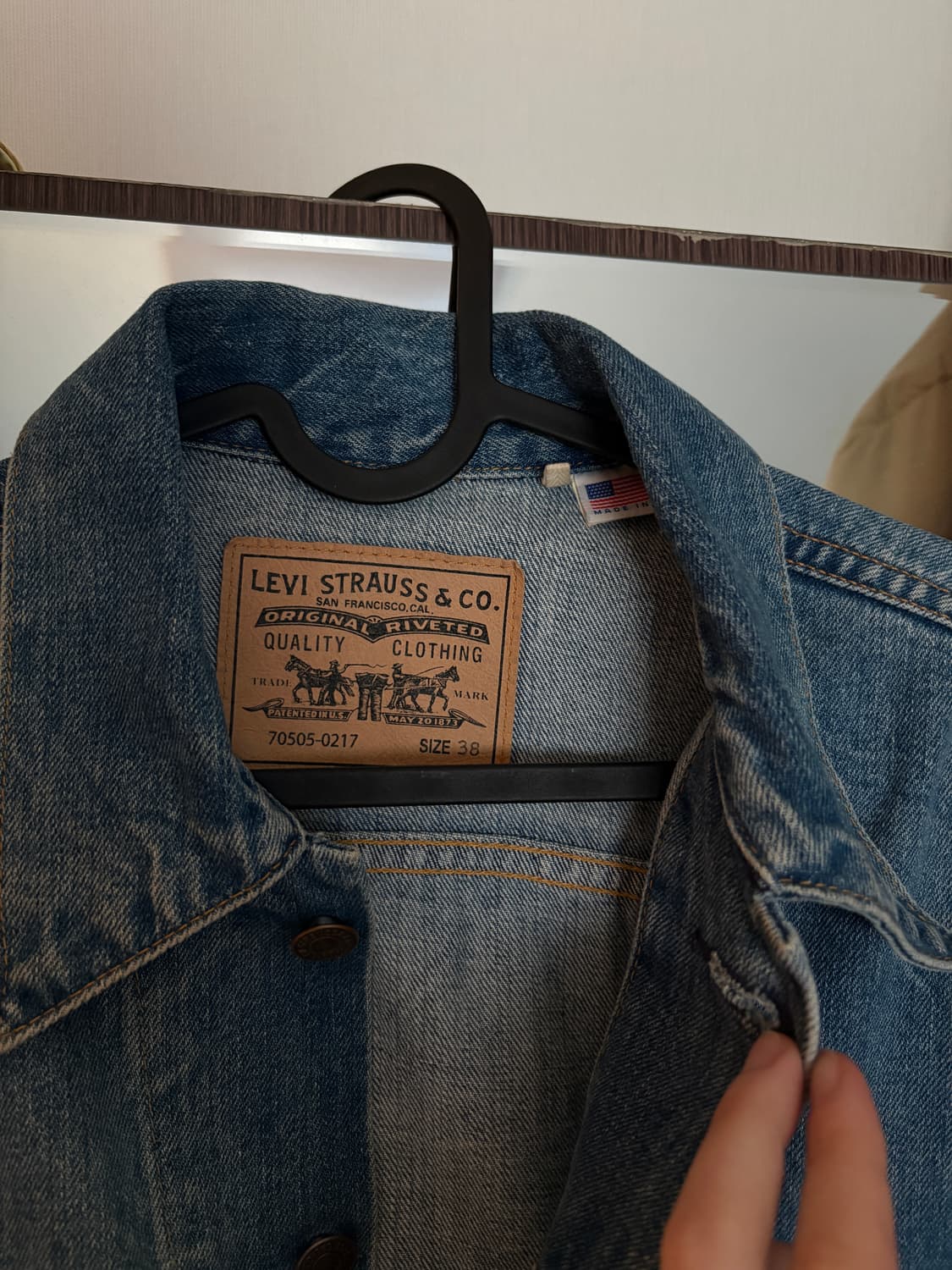 리바이스빈티지클로딩 lvc1970 오렌지탭 트러커 자켓 상품이미지2