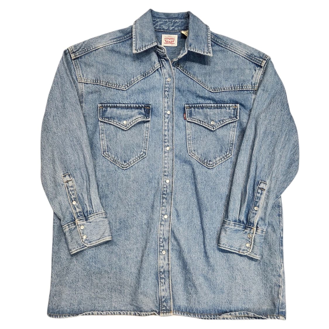 리바이스 웨스턴 데님 셔츠 자켓 긴팔 (S) 상품이미지1