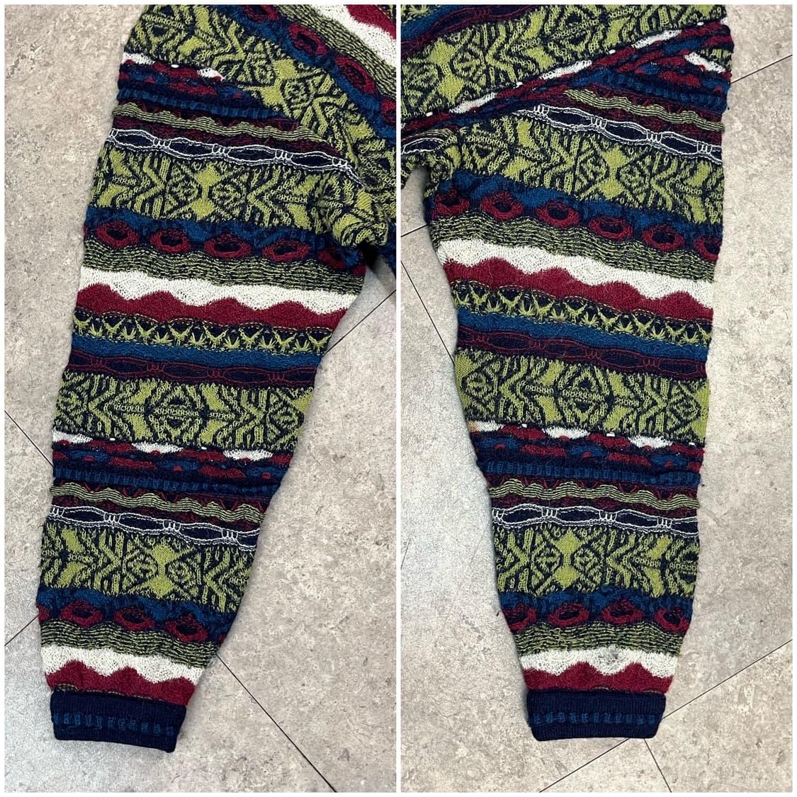 쿠지 케이블 니트 스웨터 네이비 M #csz2761 상품이미지5