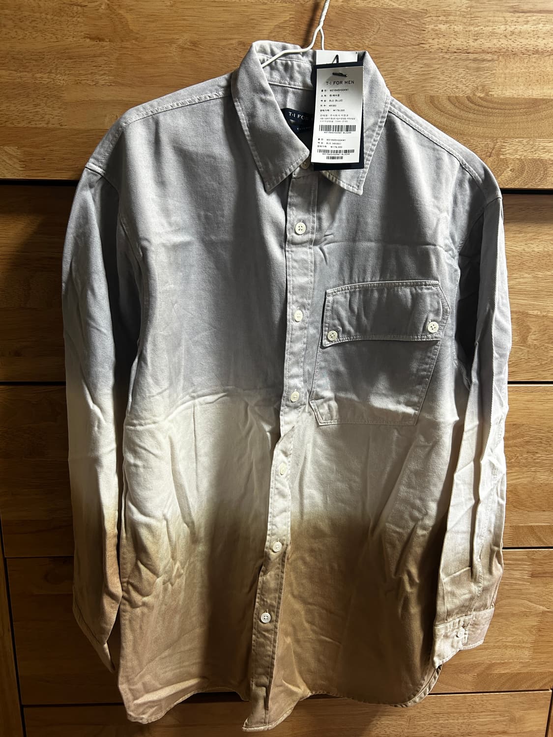 새상품)티아이포맨 그라데이션 셔츠 상품이미지1