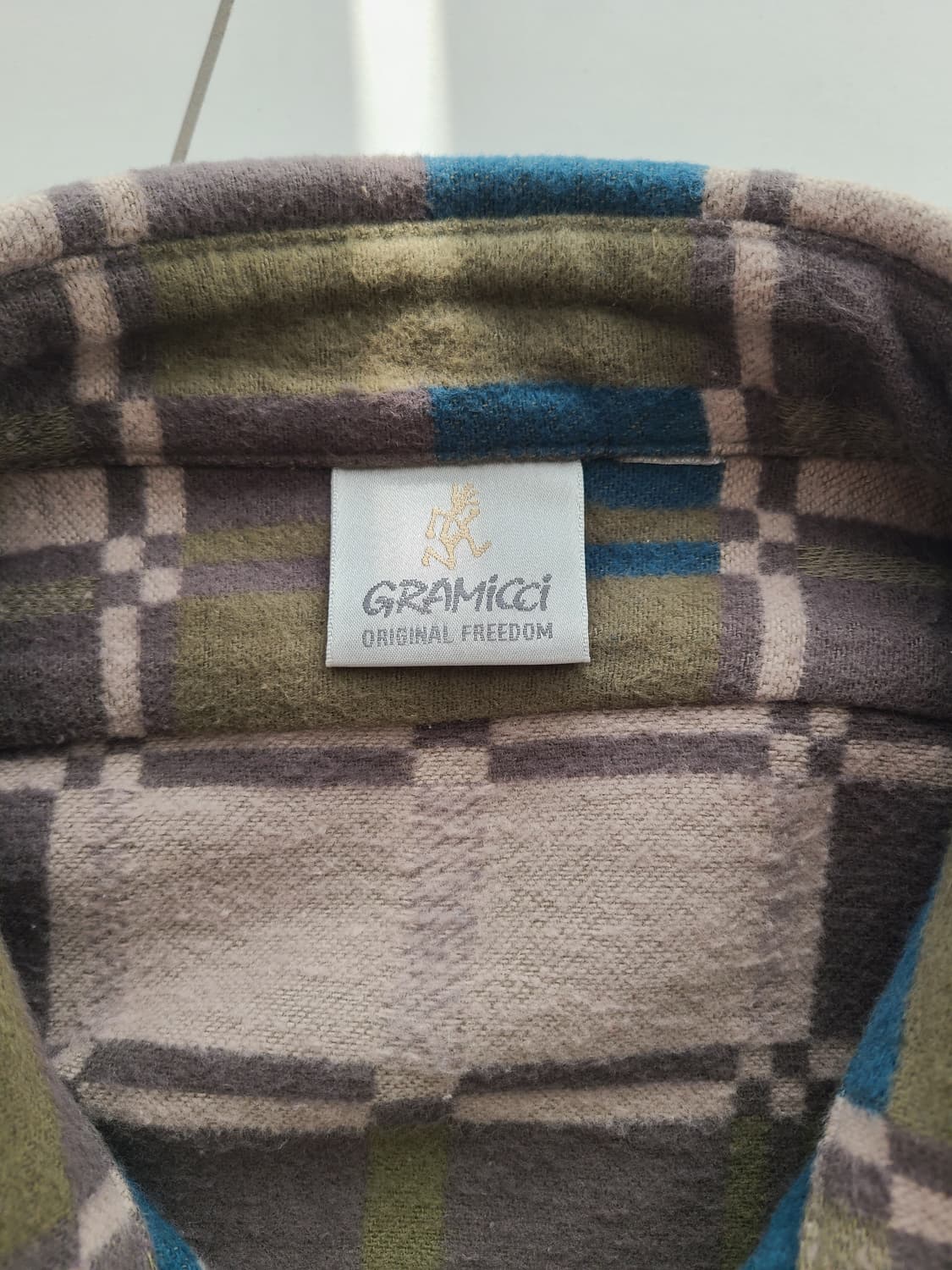 그라미치 플리스 체크 셔츠 면 100% 싸이즈 L 상품이미지3