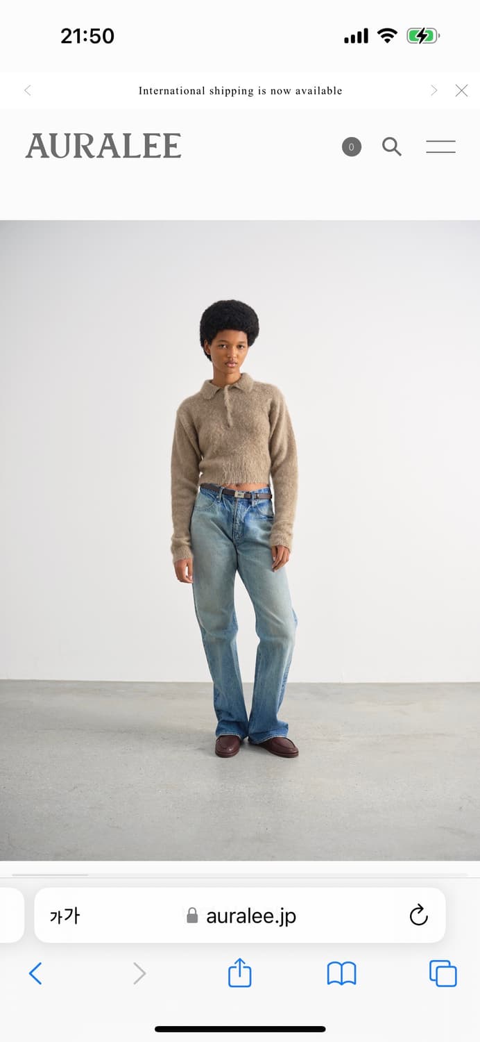 오라리 비이커 데님 1사이즈 auralee  상품이미지7