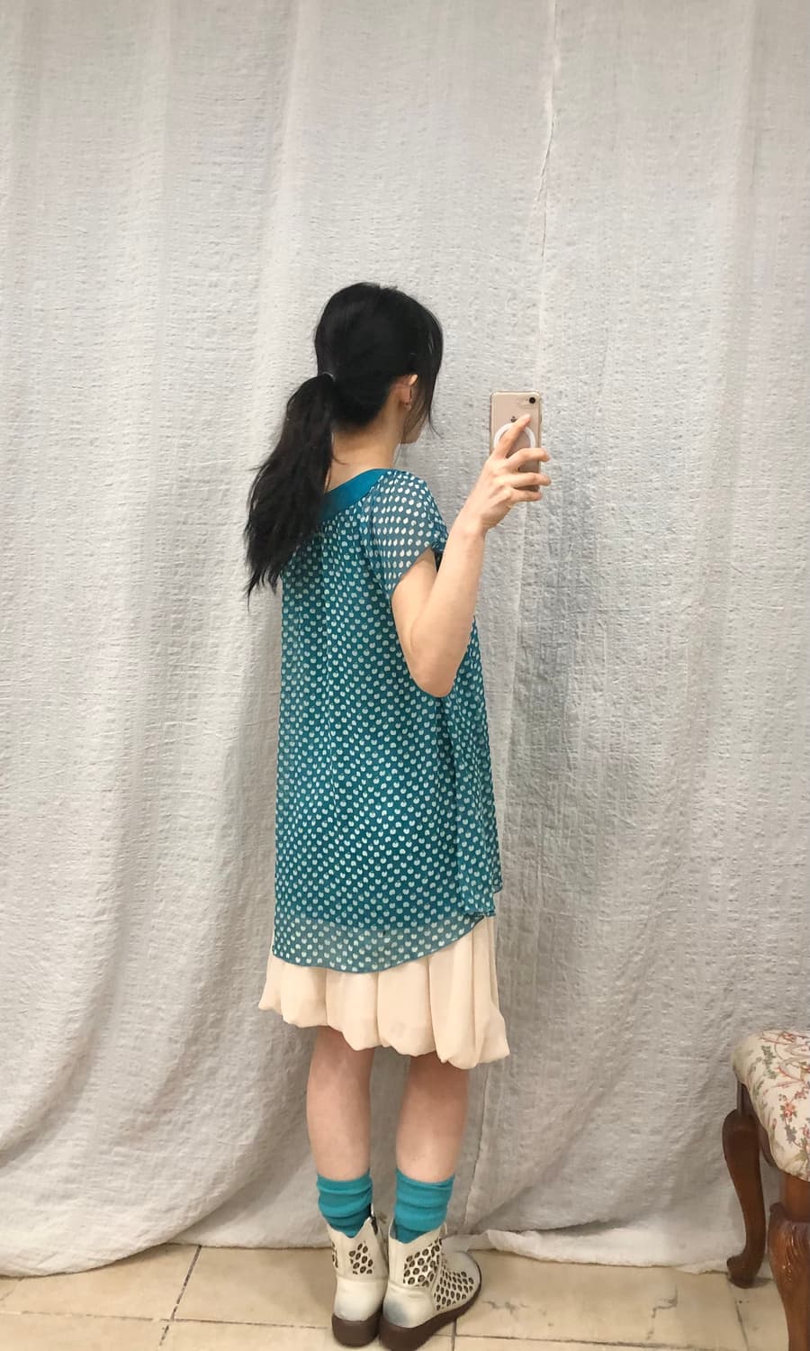 Blue apple blouse 상품이미지5