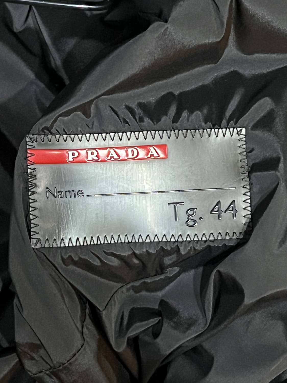 90s PRADA 프라다 나일론 블랙 테일러드 상품이미지3
