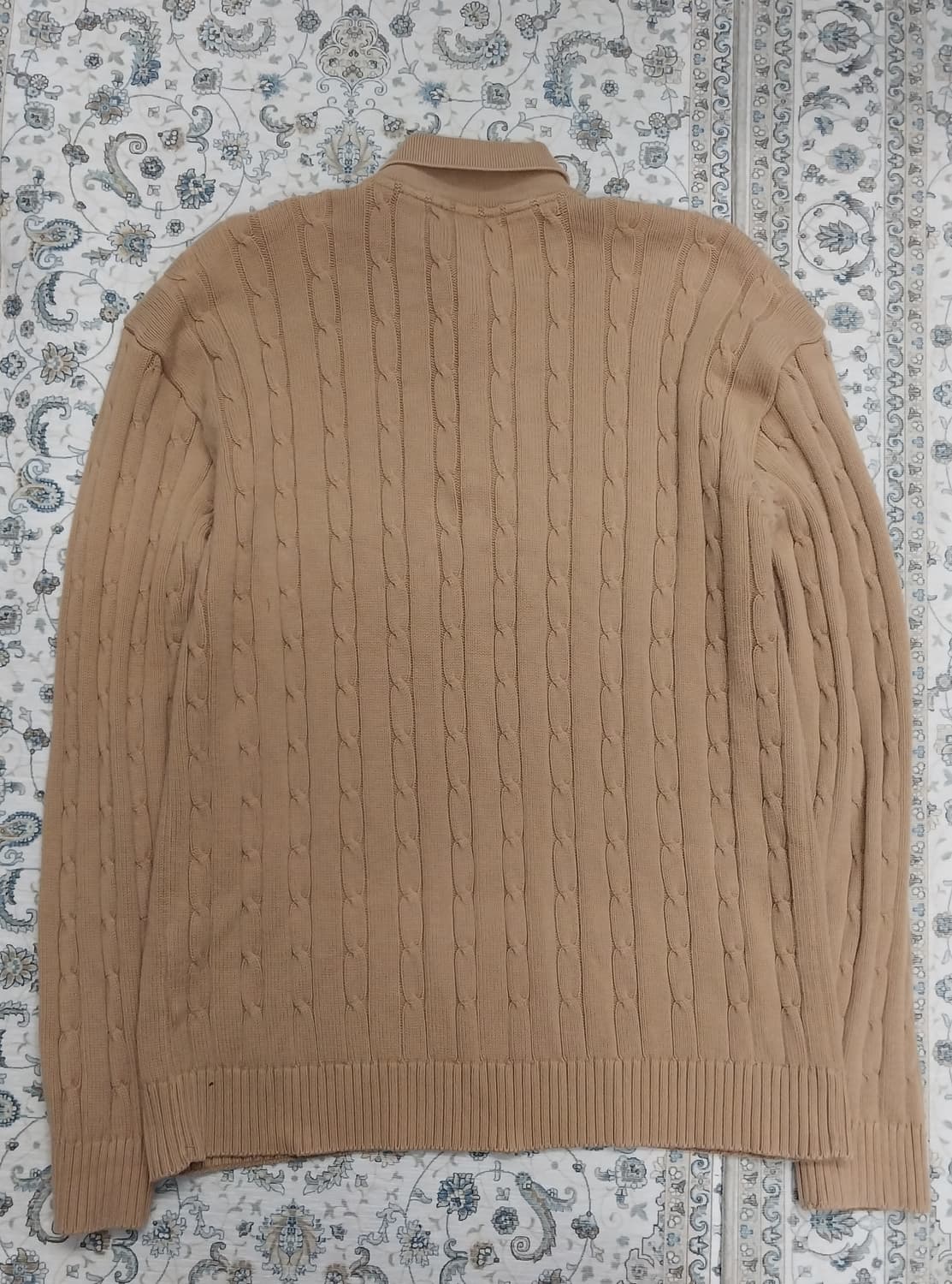 라코스테 케이블 니트 카라 티셔츠 베이지 105 상품이미지2