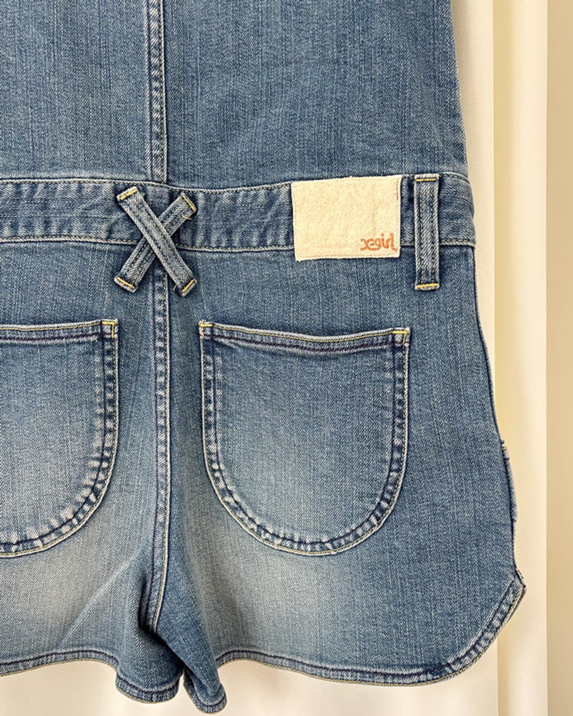 x-Girl bustier denim short overalls 상품이미지4