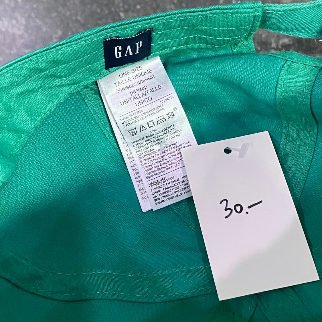 GAP 센터로고 그린 볼캡 B2336 상품이미지4