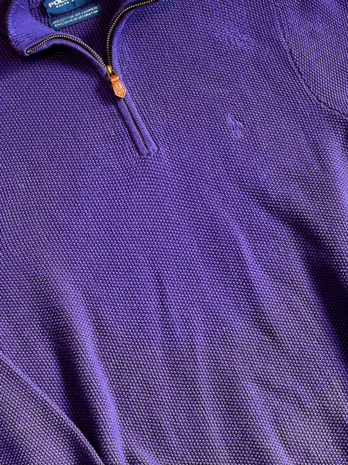 폴로 골프 쿼터집업 와플니트 상품이미지6